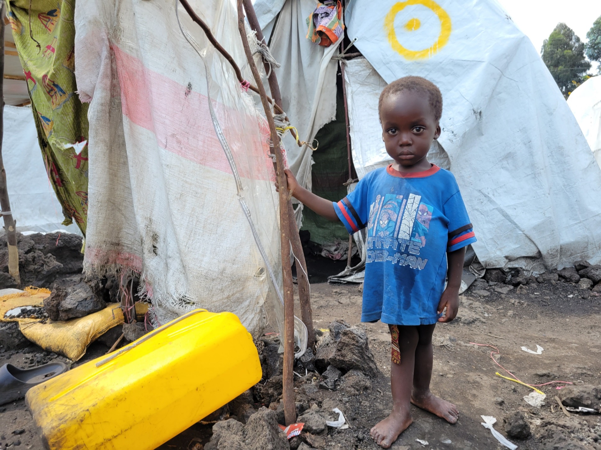 DRC: Fleeing the fighting, war displaced people targeted by bombings in their sites ~ Jobson